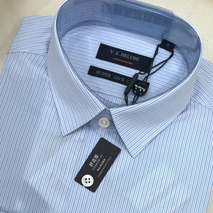 2018新款迪莱正品秋冬季男装纯棉商务长袖衬衫衬衣1832101029