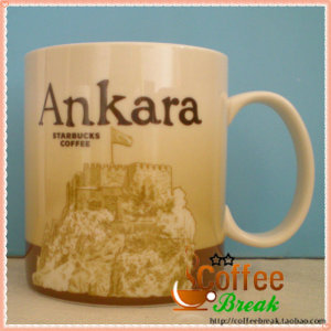 正品星巴克杯子 16盎司土耳其安卡拉Ankara城市马克杯