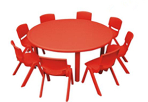 新款幼儿园塑料桌椅大小圆桌儿童学习桌早教中心游戏桌子培训机构