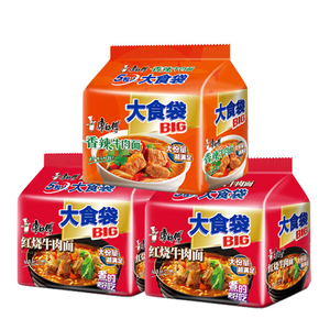 康师傅方便面大食袋方便面big大食代120g大面饼加量速食泡面经典