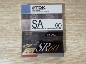 TDKSA60/SR60 二类带 空白录音机磁带 适用于三磁头卡座 录音卡带