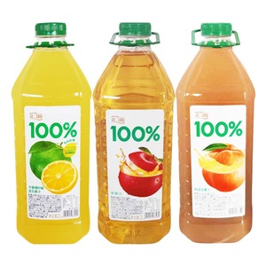 汇源100%苹果汁桃混合果汁卡曼橘柠檬混合汁2L*2瓶装 整箱包邮