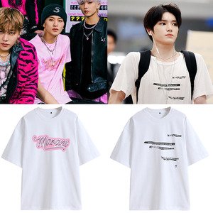 nct 127李马克泰容同款衣服夏季短袖t恤休闲圆领纯棉打底衫上衣