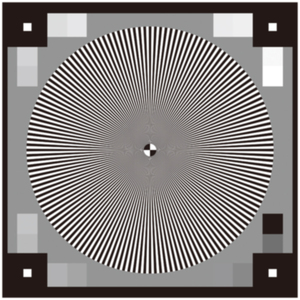 分辨率测试卡iso12233:2014西门子星正弦调制图像清晰度检测卡图
