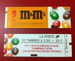法国 m&m巧克力 广告 小本票 专题好品 未拆开