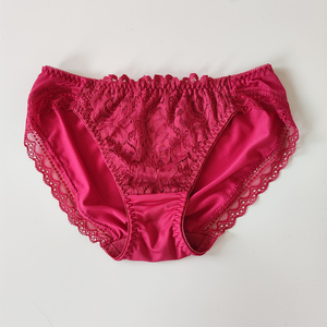 900人付款天猫玫红色内裤女士2023新款欧美风法式性感蕾丝女款日系