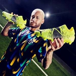 1 fg/ag 男鞋内马尔同款荧光黄实战男足球鞋