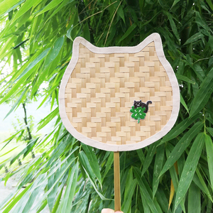 手工竹编扇子材料包 团扇diy材料包 环保非遗竹编教程儿童手工