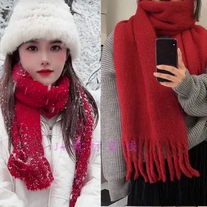 蔡绍雄88同款货源感兴趣的产品款长围巾星星围巾厚款戒指绒围巾女亏