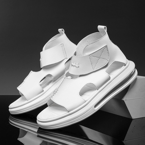 男士皮凉鞋白色