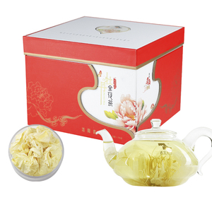 2021新货武皇白牡丹茶全花茶洛阳春茶具礼盒装河南洛阳特产礼品浓