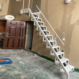 可上门安装楼梯靠墙折叠台阶合金室外户外折叠梯家用定制阁楼梯子