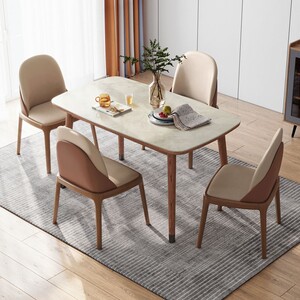 林氏木业现代简约餐桌餐台小户型餐厅家用饭桌子歺桌子家具ls155