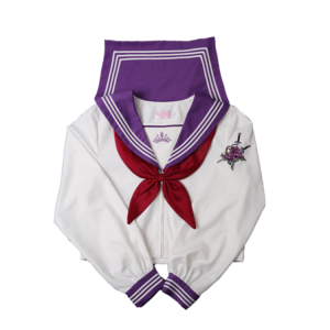紫电清霜水手服中间服 jk制服刺绣长袖拉链胸档r…尺码:m