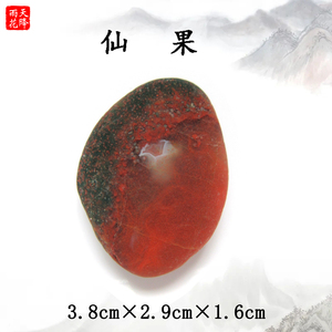 南京雨花石精品奇石原石观赏石 天然红玛瑙石头 造型石 仙果