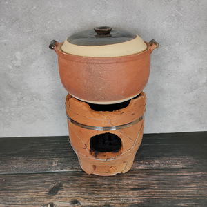 老式手工柴火炉农村红泥炉土菜馆饭店炖肉煨菜土炉子炭炉土灶商用