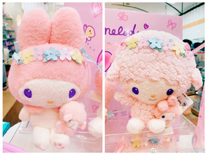 千度彩小铺日本sanrio 美乐蒂piano小羊好朋友系列毛绒公仔