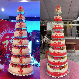 8层9层祝寿生日蛋糕成都市上海北京深圳武汉西安全国市区同城配送