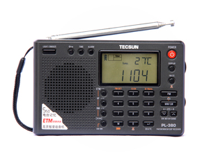 Tecsun/德生 PL380英语考试收音机全波段数字按键带耳机