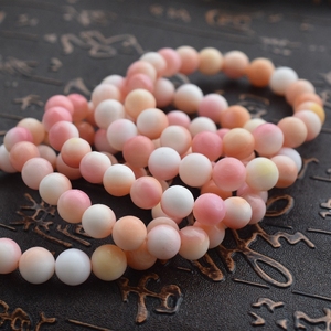 天然胭脂螺手链粉贝壳女王贝螺女款招桃花旺夫海南单圈手串