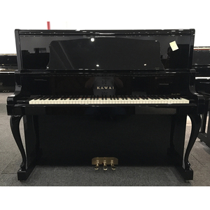 【直播选琴】日本二手钢琴kawai ds85立式黑色大谱架钢琴弯