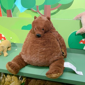 000人付款淘宝济南ikea宜家尤恩格斯库格毛绒玩具大棕熊公仔抱抱熊