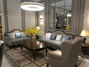 宫廷名匠美式轻奢实木床双人床1.8米真皮床简单主卧婚床万驰家具