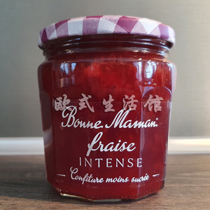 1件不发货 法国原产低糖果酱bonne maman巧婆婆 多果肉低糖草莓酱