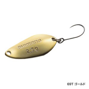 日本进口 SHIMANO CARDIFF2.5克单钩Search swimmer 马口亮片鳟鱼