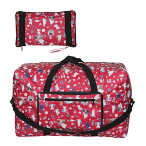 小肥肥一族姆明可爱卡通折叠便携旅行袋旅游登机行李包可套拉杆箱