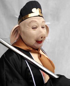 猪八戒服装全套成人猪八戒表演服装万圣节演出服装道具头套面具