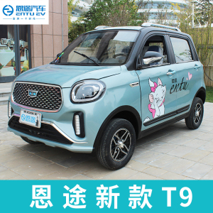恩途t9电动四轮车全封闭家用女性接送孩子四轮电瓶车新能源代步车