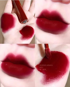 阿玛尼红管丝绒唇釉哑光柔雾面液体唇膏口红保湿201浆果牛血包邮1