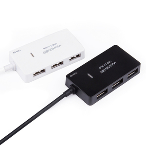2米hub 笔记本usb分线器一拖四usb2.0高速扩展集线器