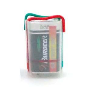包邮9V 不锈钢检测药水通电专用电池大容量带导线塑料套