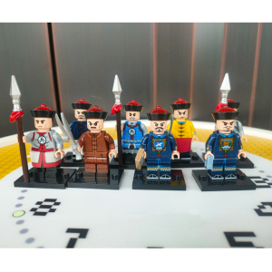 新品兼容乐高积木人仔清朝清军锦衣卫大臣文官武将北洋水师士兵勇