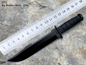 美国进口正品kabar卡巴2211户外野营求生工具刀高硬1095锋利皮鞘