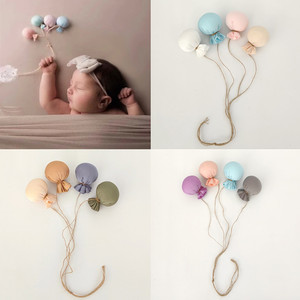 新生儿摄影道具手工彩色气球影楼宝宝照相摆件婴儿月子满月照装饰
