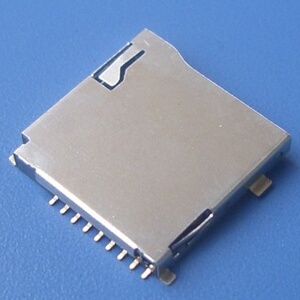 唱戏机扩音机扩音器mp3mp4用micro sd卡座tf卡槽外悍贴片 自弹式