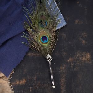 欧式复古羽毛笔 孔雀羽毛圆珠笔双支天然孔雀翎生日礼物创意礼品