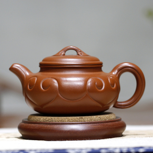 名家孔祥生全手工仿古如意 原矿朱泥/黑料紫砂壶朱可心徒弟大小款