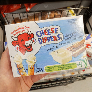 laughing cow乐芝牛芝士饼干高钙芝士奶酪蘸酱手指饼干 独立包装
