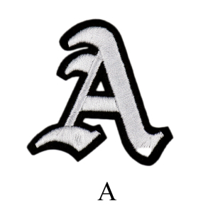 哥特英文字母刺绣布贴小号刺绣贴花修补装饰裤子衣服修补diy装饰