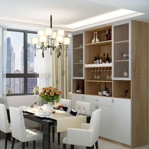 意风 餐厅空间入户柜餐边柜组合定制 鞋柜酒柜定制多功能储物柜