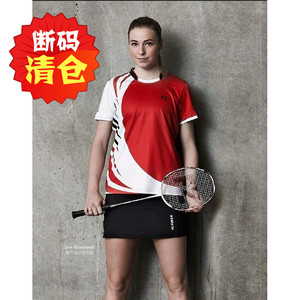 特价大清仓日本FZFORZA球服丹麦品牌301853女专业羽毛球服短袖T恤