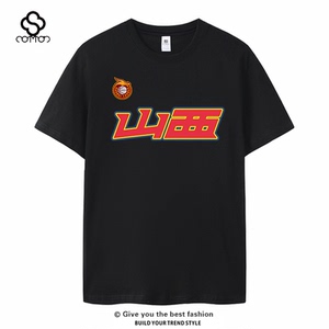 2024款短袖t恤山西队男篮中文球衣男投篮训练衣服篮球张宁原帅