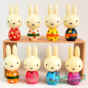 日本代购 miffy米菲兔 卯三郎 手工制作和风公仔木偶娃娃日式摆件