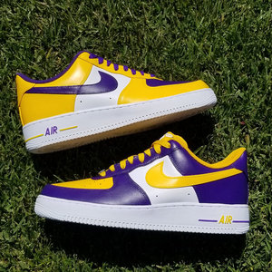 force 1 _ nike耐克air force1空军一号篮球鞋定制低帮湖人科比主题aj