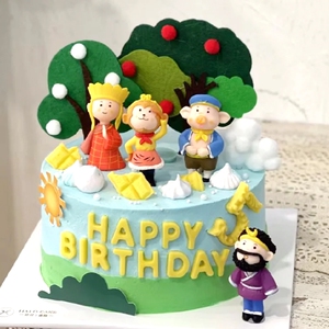 西游记师徒四人孙悟空唐僧猪八戒沙和尚白龙马蛋糕装饰摆件