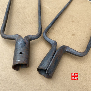 纯钢锻打甲鱼叉稻草叉两股钢叉铁叉鱼叉稻杆叉二齿叉两齿叉双尖叉